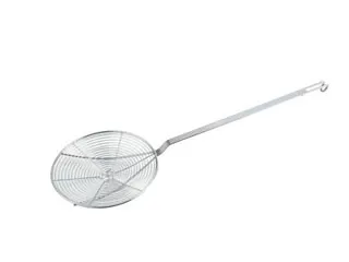 Winco SCF-9 - Nickel Plated Spiral Wire Skimmer 9" 