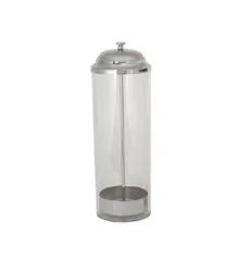 Winco SDP-3 - Stainless Steel Accent Straw Dispenser 