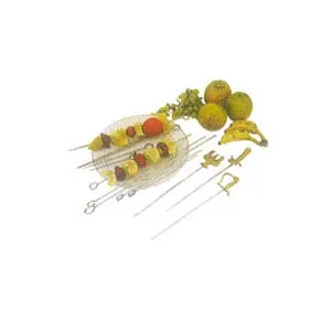 Winco SKO-8 - Stainless Steel Oval Skewers 8" 