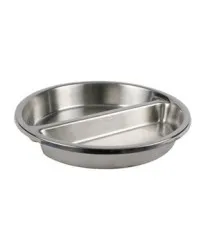 Winco SPFD-2R - Round Divided Food Pan 