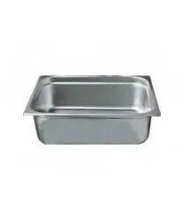 Winco SPH4 - Stainless Steel 4" Half-Size Steam Pan 