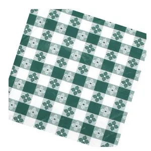 Winco TBCO-70G - Green Table Cloth 52" x 70" 