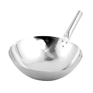 Winco WOK-14N - Chinese Wok Stainless Steel 14" 