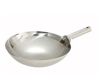 Winco WOK-14W - Chinese Wok Stainless Steel 14" 