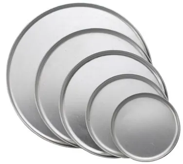 Winco APC-9 - 9" Coupe Style Aluminum Pizza Pans 