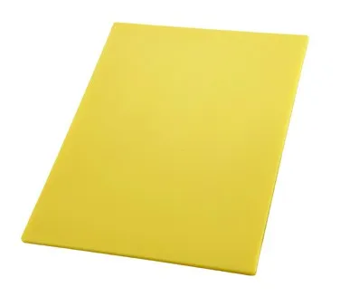 Winco CBYL-1218 - 12" x 18" x 1/2" Plastic Cutting Board 