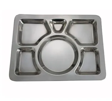 Winco SMT-1 - Mess Tray 6 Compartment 