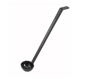 Winco PLD-8K - Ladle, 3/4 Oz., 8-1/2" Long, One-Piece, Black, Polycarbonate 