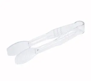 Winco Tong, 6", Flat Grip Surface, Polycarbonate, Clear [PUTF-6C]