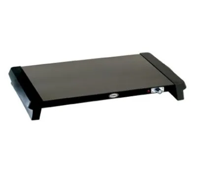 Cadco - WT100 - Black Porcelain Countertop Warming Shelf