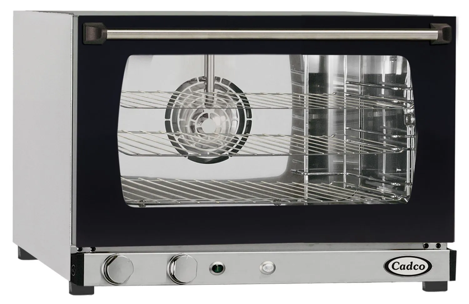 Cadco XAF113 - Half Size - Stainless Steel Convection Oven w/ Humidity - Manual Control - 3 Shelves