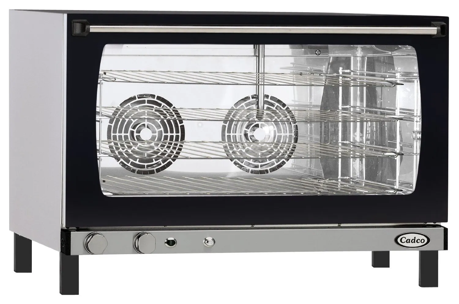 Cadco XAF193 - Full Size - Stainless Steel Convection Oven w/ Humidity - Manual Control - 4 Shelves