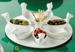 C.A.C. China PTA-7-S - Gourmet Collection Tray and Dishes Set 11-1/2" - (4 Sets Per Case)