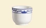 C.A.C. China 103-54 - Blue Lotus Chinese Style Tea Cup 2-4/5" - (6 Dozen per Case)