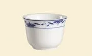 C.A.C. China 103-55 - Blue Lotus Chinese Style Tea Cup 3" - (6 Dozen per Case)