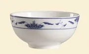 C.A.C. China 103-66 - Blue Lotus Rice Bowl 5" - (4 Dozen per Case)