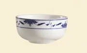 C.A.C. China 103-95 - Blue Lotus Jung Bowl 4-1/2" - (3 Dozen per Case)