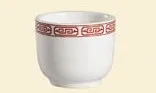 C.A.C. China 105-54 - Red Gate Chinese Style Tea Cup 2-4/5" - (6 Dozen per Case)