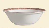 C.A.C. China 105-84 - Red Gate Noodle Bowl 8" - (2 Dozen per Case)