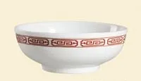 C.A.C. China 105-MB7 - Red Gate Menudo Bowl 7-1/4" - (2 Dozen per Case)