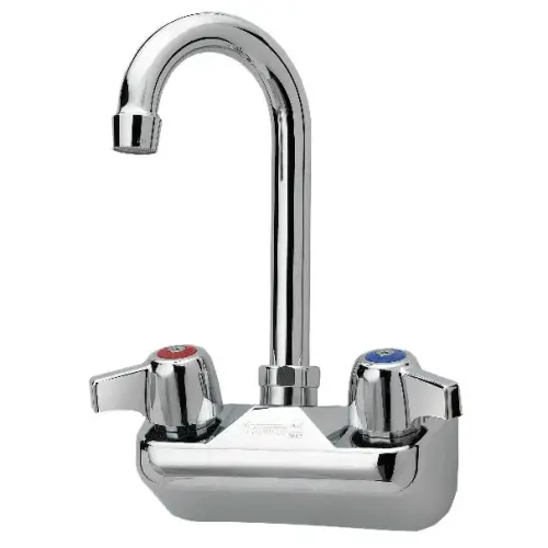 Krowne 10-400L - Commercial Series 4" Center Wall Mount Faucet - 3.5" Spout 