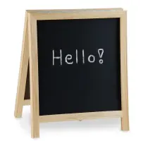 Universal 116TA1 - 14" x 12" Tabletop A-Frame Sign w/ Black Chalkboard