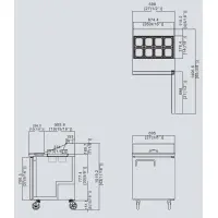 Atosa MSF8301 - 27" Refrigerated Salad / Sandwich Prep Table - 1 Door