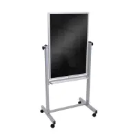 Luxor BM3040M - Double Sided Magnetic Black Board w/ Aluminum Frame - Stand