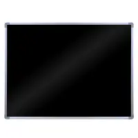 Universal BW4836M - H. Wilson Wall Mounted Magnetic Black Board w/ Aluminum Frame - 47 1/4" x 35 1/2"