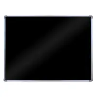 Universal BW3624M - H. Wilson Wall-Mounted Magnetic Black Board w/ Aluminum Frame - 36" x 24"