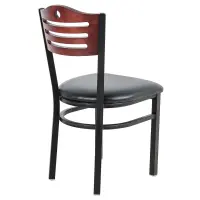 Universal 164CBSTUPMAH - Mahogany Finish Bistro Dining Chair with 1 1/2" Padded Seat