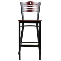 Universal 164BBSTROMAH - Mahogany Finish Bar Height Bistro Chair - Eagle Back