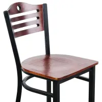 Universal 164BBSTROMAH - Mahogany Finish Bar Height Bistro Chair - Eagle Back