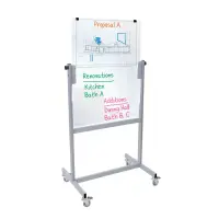 Luxor MGB3040 - Mobile Glass Presentation Board - 30" x 40"