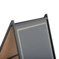 Universal 466RMBA2436B - Black A-Frame Easel Write-On Sidewalk Sign Board 24" x 36"