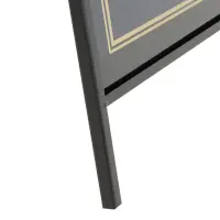 Universal 466RMBA2436B - Black A-Frame Easel Write-On Sidewalk Sign Board 24" x 36"