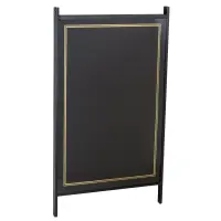 Universal 466RMBA2436B - Black A-Frame Easel Write-On Sidewalk Sign Board 24" x 36"