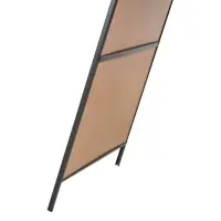 Universal 466RMBA2436B - Black A-Frame Easel Write-On Sidewalk Sign Board 24" x 36"