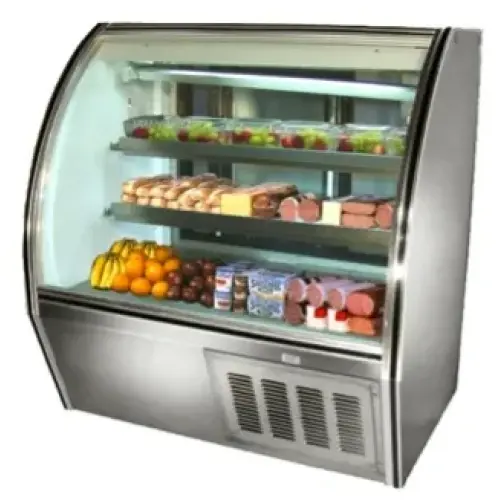 Leader NRHD48 - 48" Curved Glass Deli Display Case - High Volume