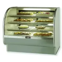 Leader CVK57-D - 57" Curved Glass Dry Bakery Display Case - Counter Height