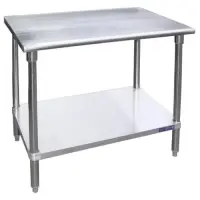 Universal SG2436 - 36" X 24" Stainless Steel Work Table W/ Galvanized Under Shelf