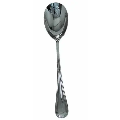 Update International RE-117 - 11" x 0.13" x 2.4" - Stainless Steel Regency Series Banquet Solid Spoon (12 per Case)  