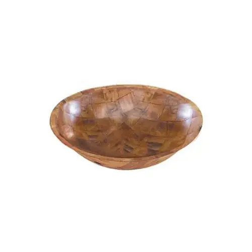 Update International WSB-8 - 8" x 2" x 8" - Woven Wood Round Salad Bowl  