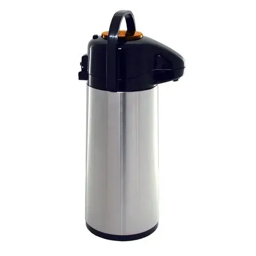 Update International NVAP-22OR - 6.13" x 15.88" x 6.13" - Stainless Steel Val-U-Air Push-Button Decaf Air Pot   