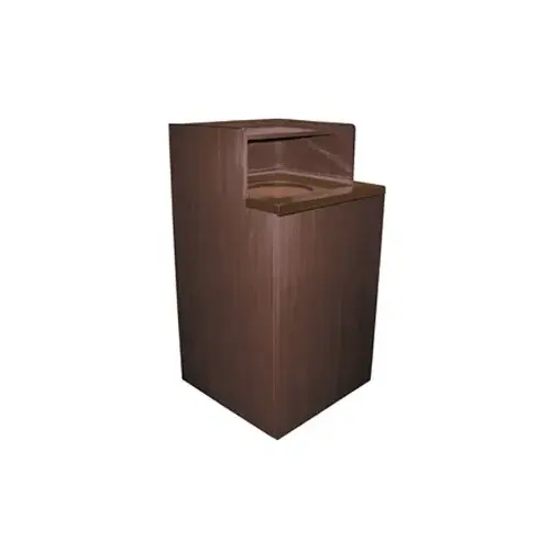 Update International WRU-32 - 24.63" x 47.25" x 24.5" - Wood Waste Receptacle Unit with Tray Top and Drop Hole 