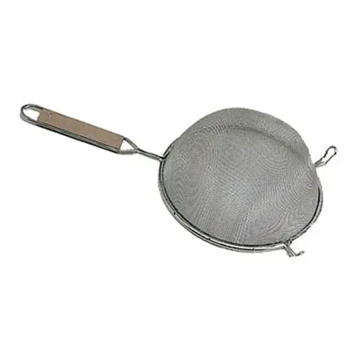 Update International SSM-8/SS - 14.13" x 2.5" x 7.88" - Stainless Steel Medium Single Mesh Strainer   