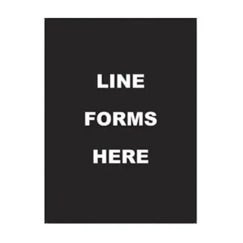 Update International S811-01 - 11.5" x 0.13" x 8.5" - Sign - Line Forms Here  