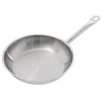 Update International SFP-09 - 9 1/2" Induction Ready Natural Finish Stainless Steel Fry Pan