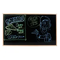 Universal 116BOC3660OK - 36" x 60" Oak Frame Black Marker Board