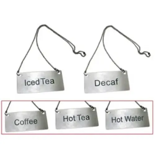 Update International CS-CFE - 1.75" x 3.5" "Coffee" Chain Sign